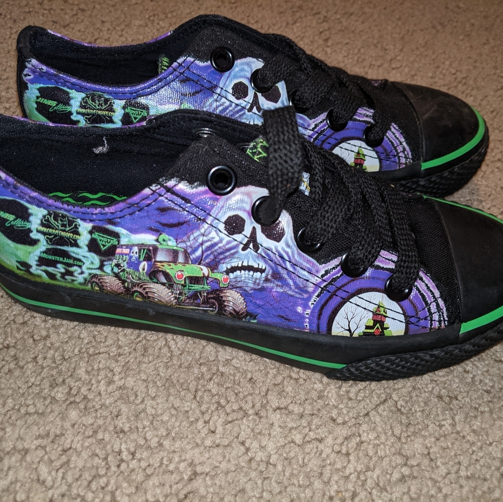 Monster jam gravedigger sneakers